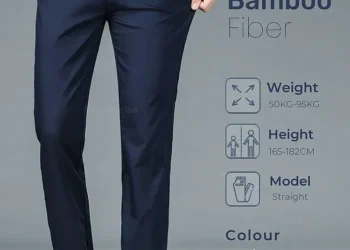 Top Bamboo Fiber Men’s Business Pants for Stylish Comfort and Breathability