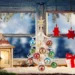 Charming Miniature Glass Christmas Tree Ornament for Festive Table Decor