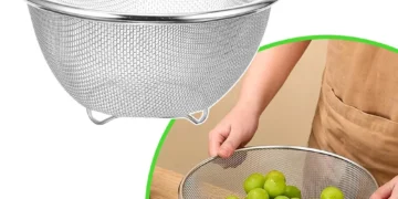 In-Depth Review & Buyer Guide: Stainless Steel Mesh Sieve Draining Basket Household Kitchen for Washing Rice Vegetables Fruits Multi Function Easy Clean – Product Review